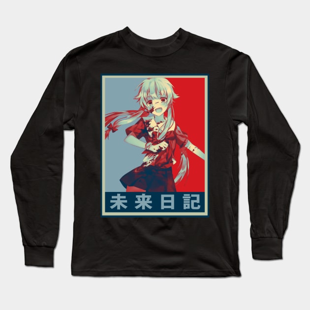 Mirai Nikki Diary Of The Future Long Sleeve T-Shirt by A Cyborg Fairy